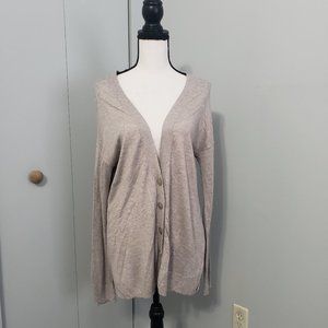 H by Halston Gray Button Front Cardigan Size Medium
